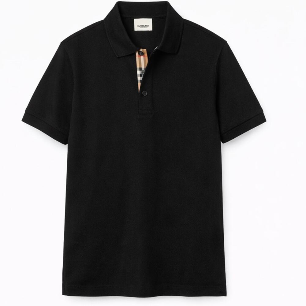 Sold❌Burberry Black Polo Shirt Classic Design NWT M